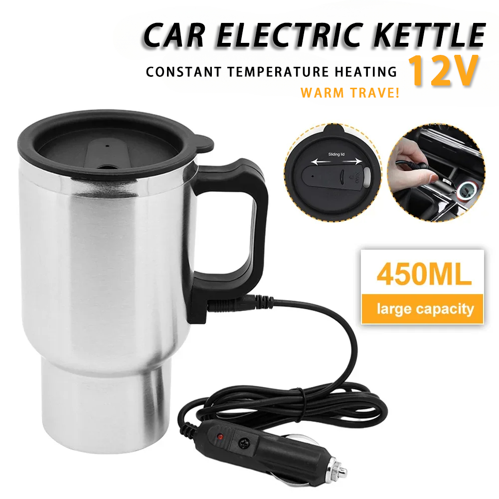 Camping Cooking Electric - Electric Heating Car Kettle DC 12V