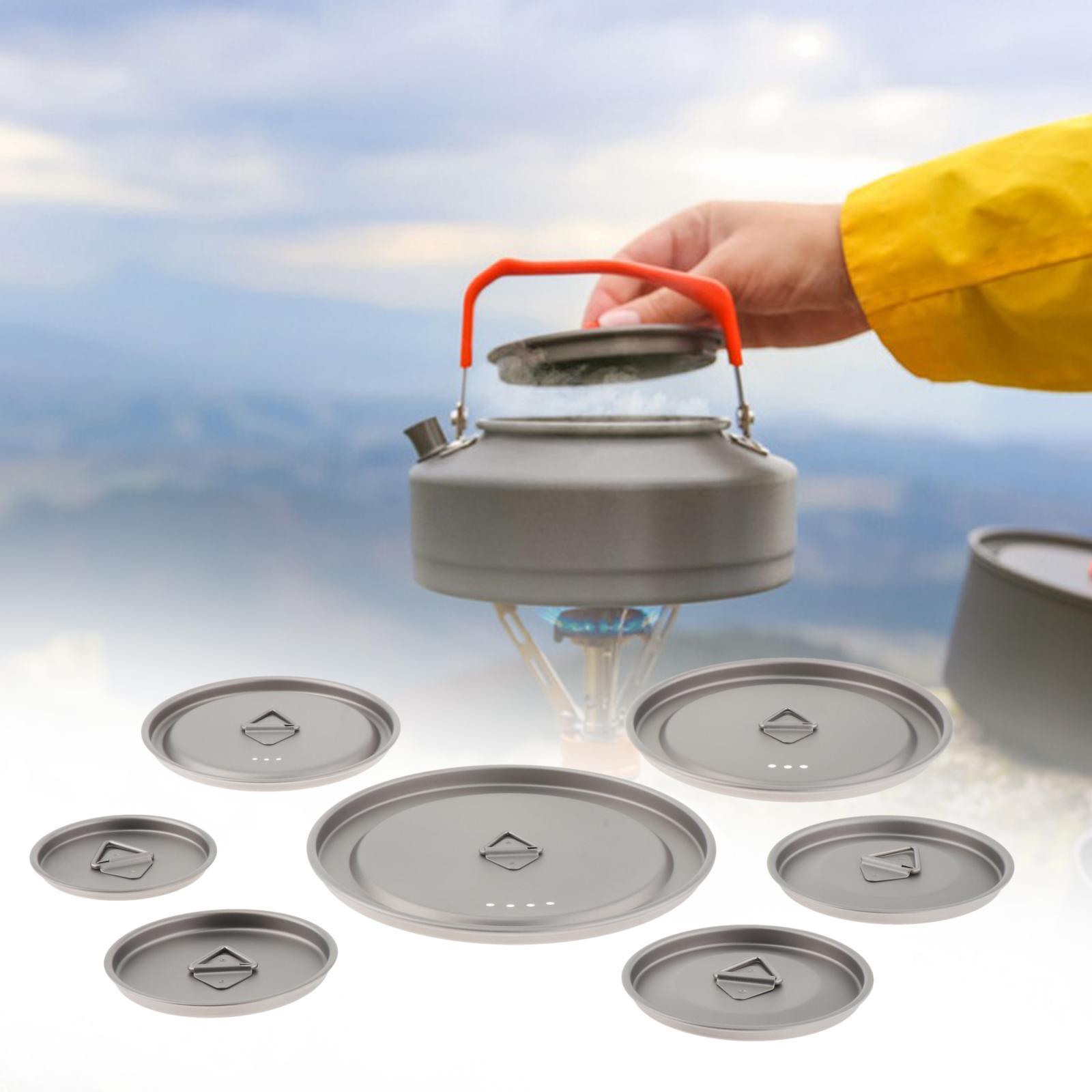 Camping Cooking And Drinking - Titanium Outdoor Mug Lid Cookware Cooking