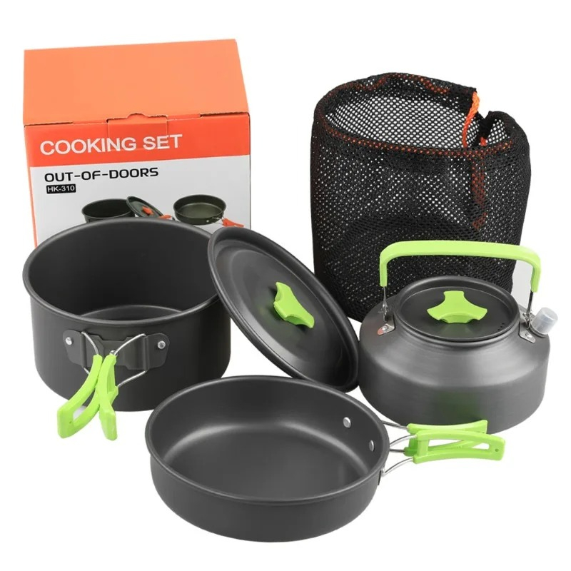 Camping Cooking Kettle - Camping Cooking Set, Outdoor Kitchenware Set,