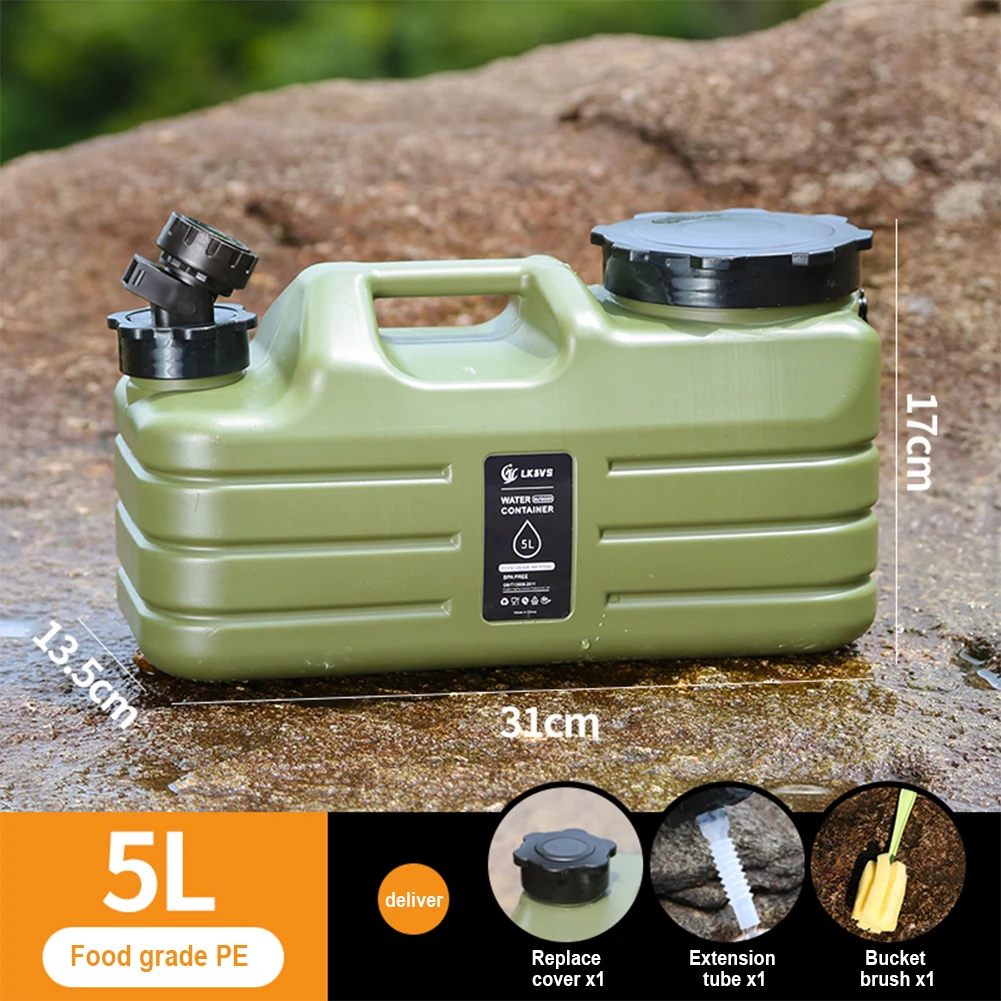 Camping Cooking And Drinking - 5L Camping Water Container Large Capacity