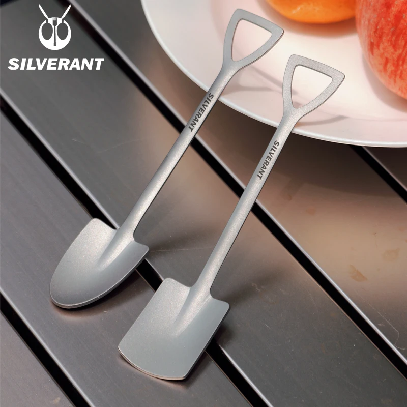 Camping Cooking Food - EDC Titanium Portable Shovel Shape Spoon