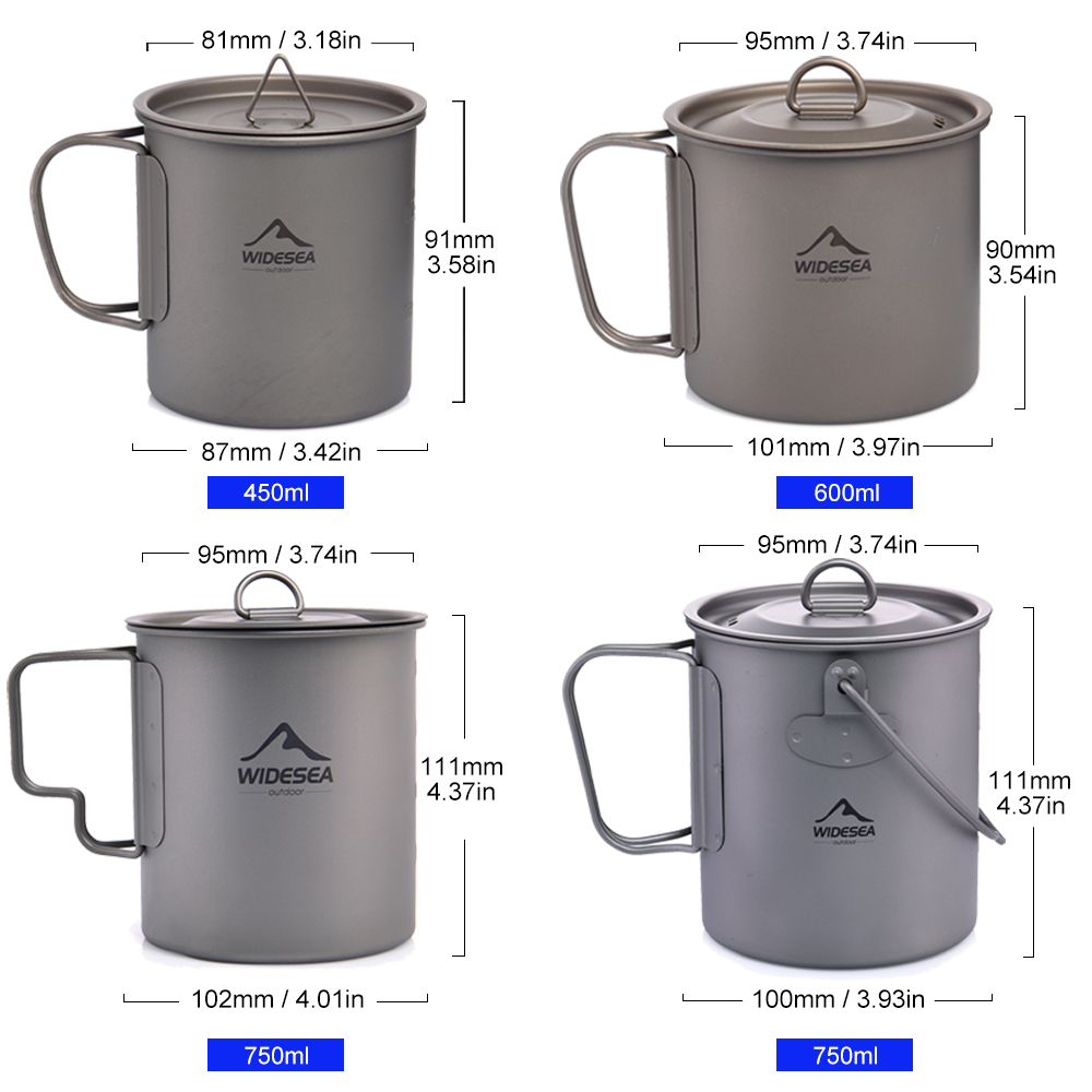 Widesea Camping Mug Titanium C - огляд і ціна Camping Cooking And Dining Set