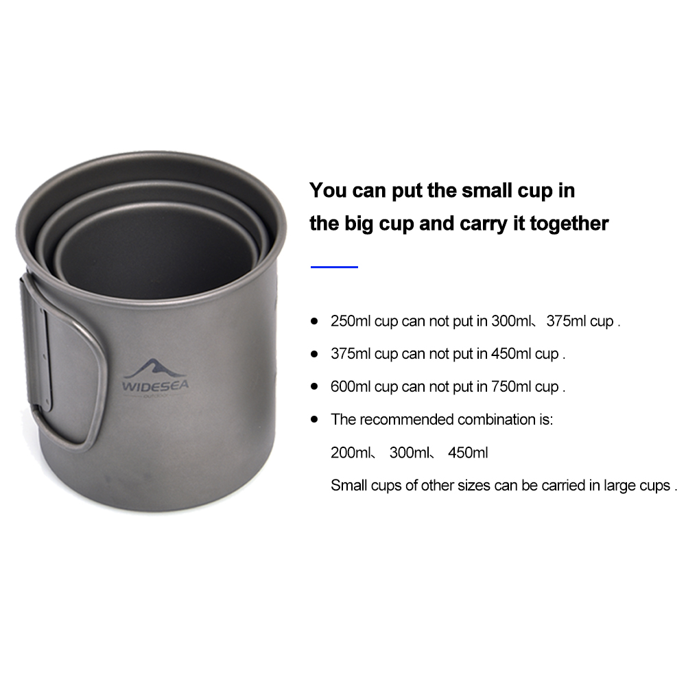 Widesea Camping Mug Titanium C - огляд і ціна Camping Cooking And Dining Set