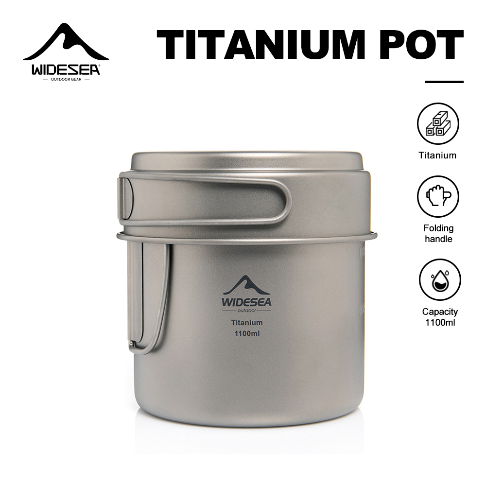 Widesea Ultralight Titanium Ca - огляд і ціна Camping Cooking Set Stainless Steel