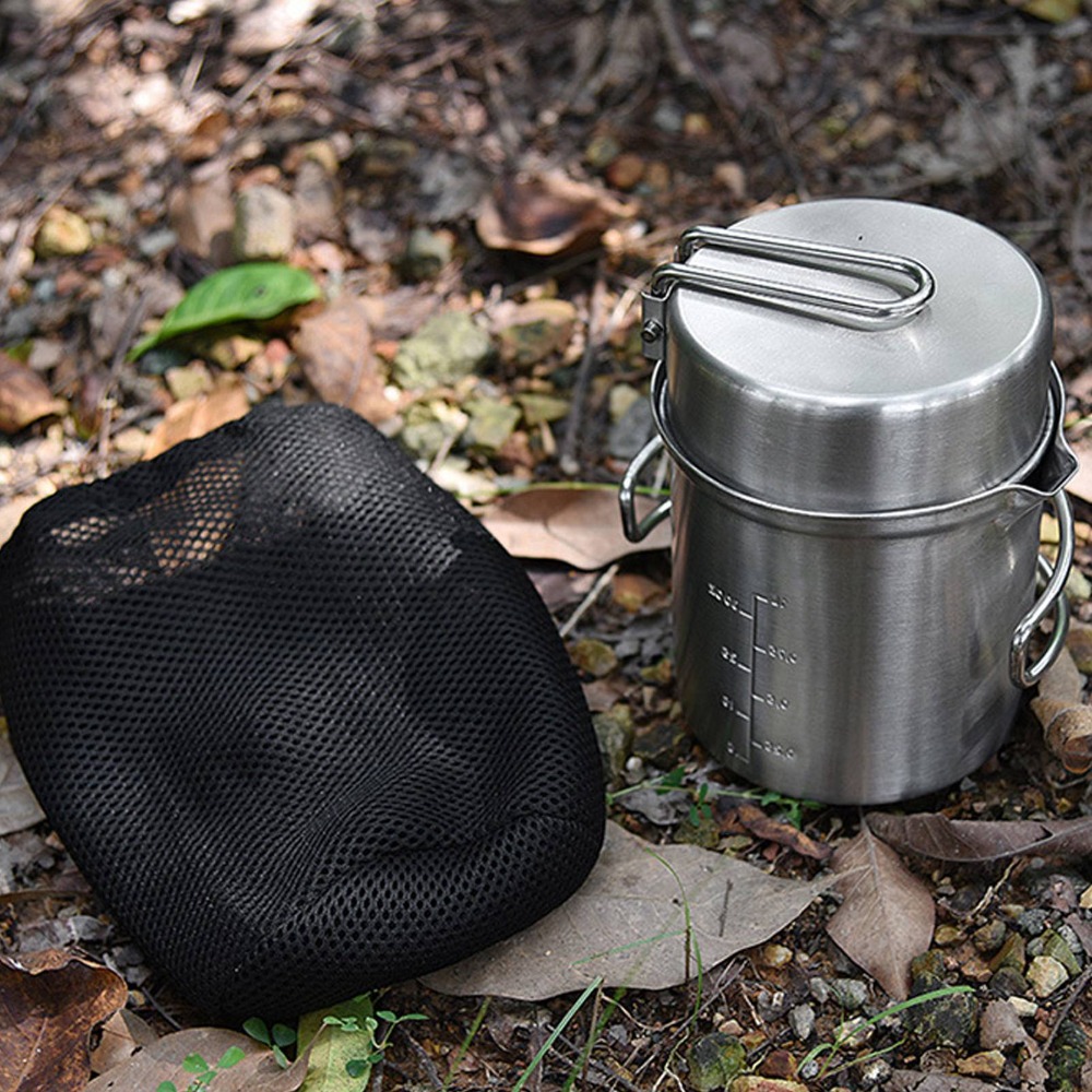Durable Stainless Steel Campin - огляд і ціна Camping Cooking Set Stainless Steel