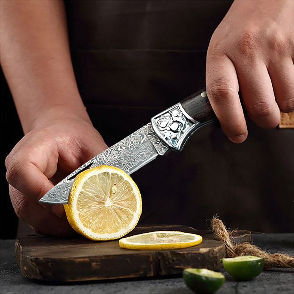 WXCOO Damascus Folding Knife F - огляд і ціна Camping Cooking Knives
