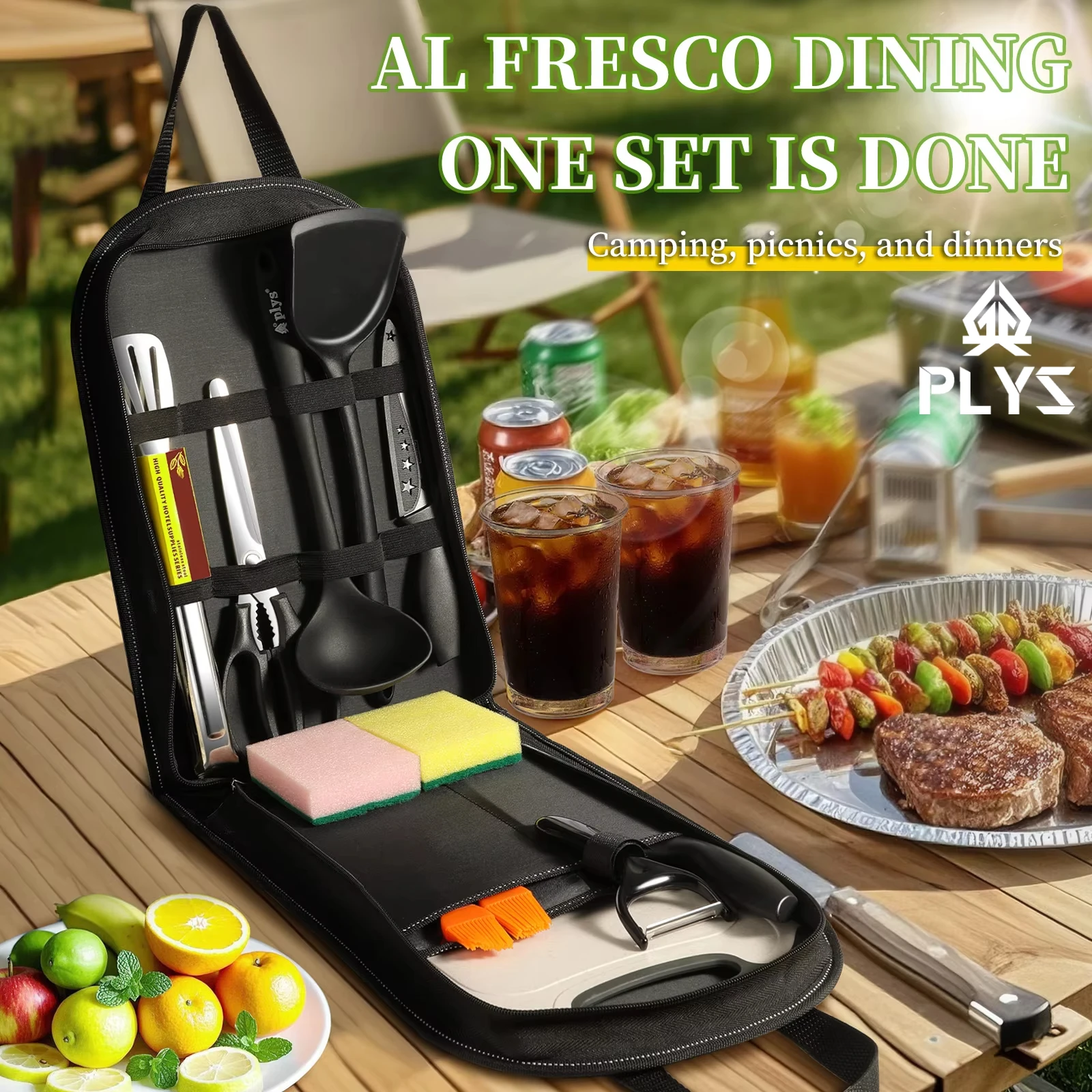 Portable outdoor utensils set  - огляд і ціна Camping Cooking And Dining Set