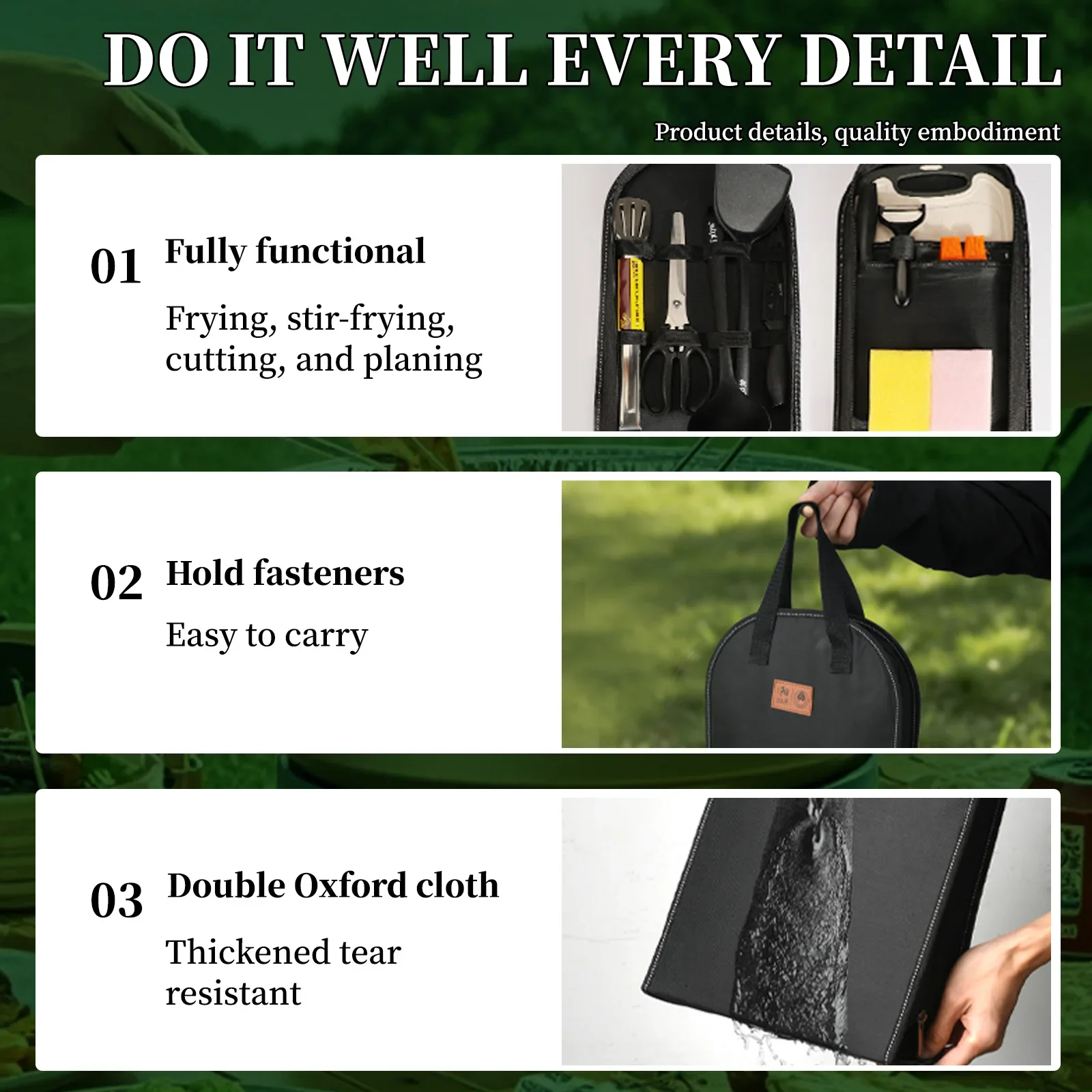 Portable outdoor utensils set  - огляд і ціна Camping Cooking And Dining Set
