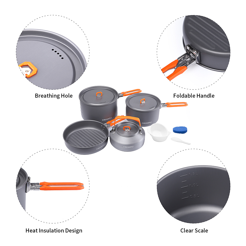 Fire Maple 4-5 Person Cookware - огляд і ціна Camping Cooking Set 2 Person