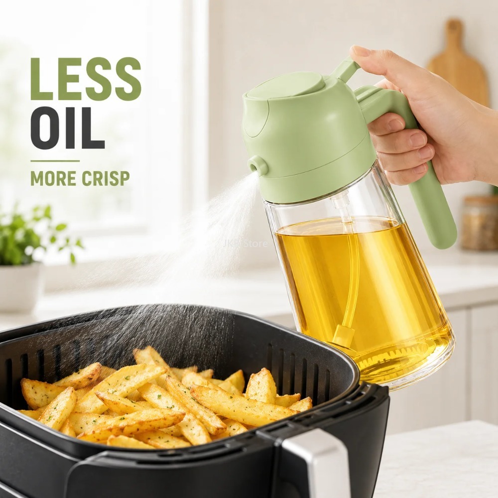 2 in 1 Olive Oil Sprayer Dispe - огляд і ціна Camping Cooking