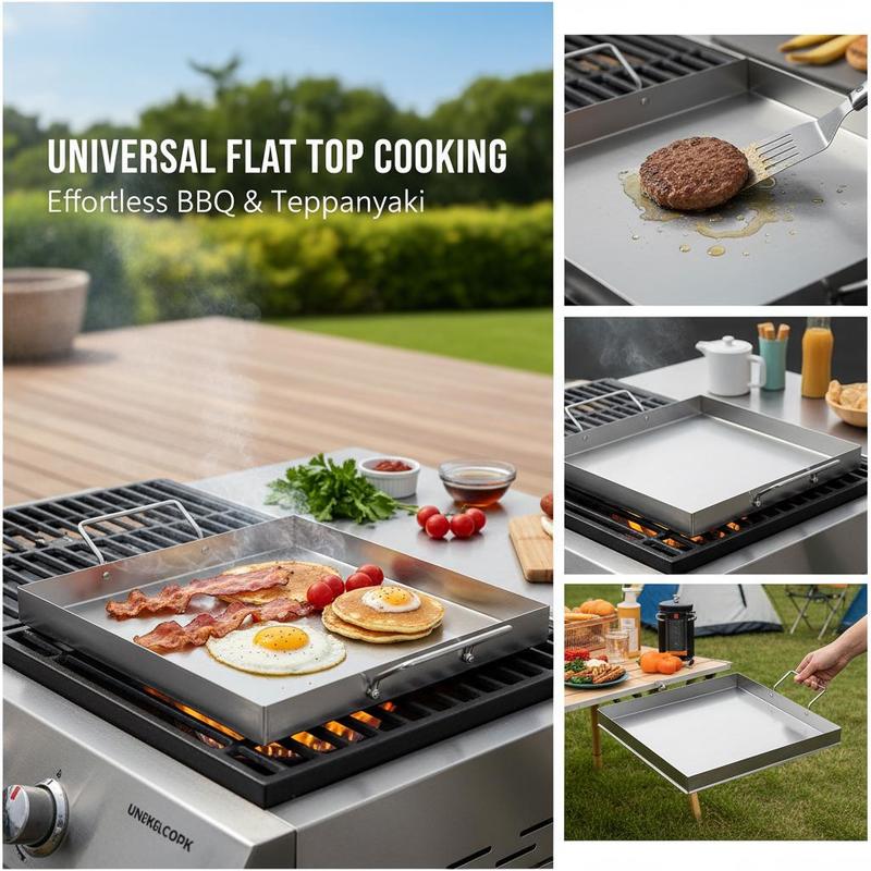 Universal Flat Top Griddle 18x - огляд і ціна Camping Cooking Set Stainless Steel