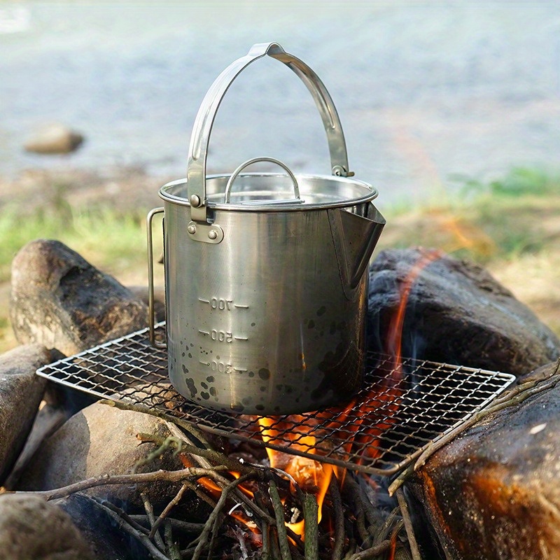 1PC Compact and Portable 1.2L  - огляд і ціна Camping Cooking Set Stainless Steel