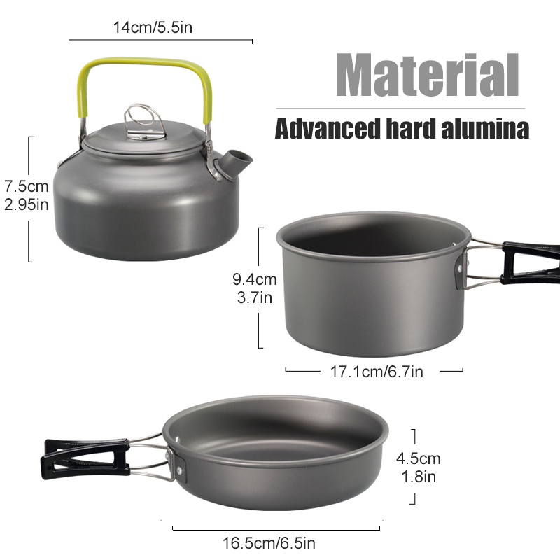 WESTTUNE Camping Cookware Kit  - огляд і ціна Camping Cooking Kettle