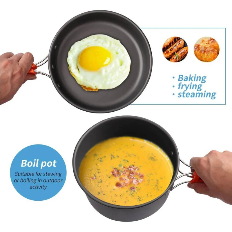 Camping Cooking Set, Outdoor K - огляд і ціна Camping Cooking Kettle