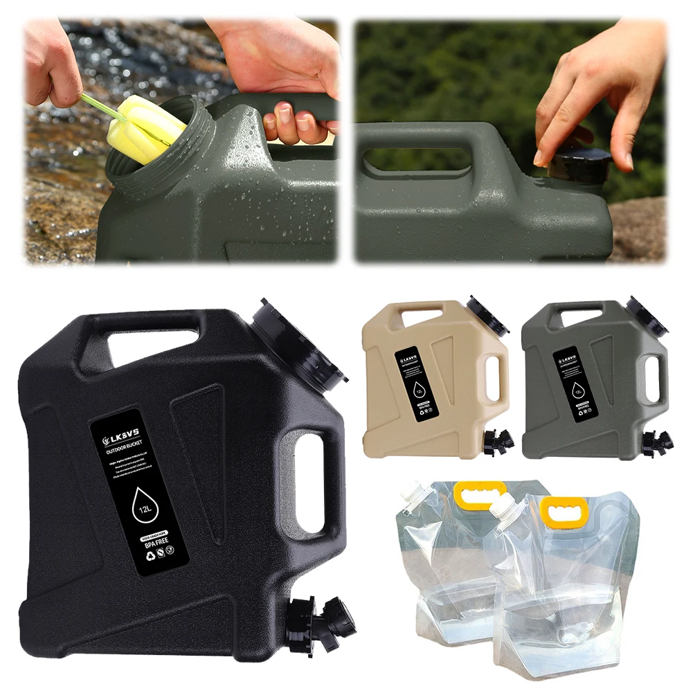 11/12/18.5L Water Bucket Large - огляд і ціна Camping Cooking And Drinking
