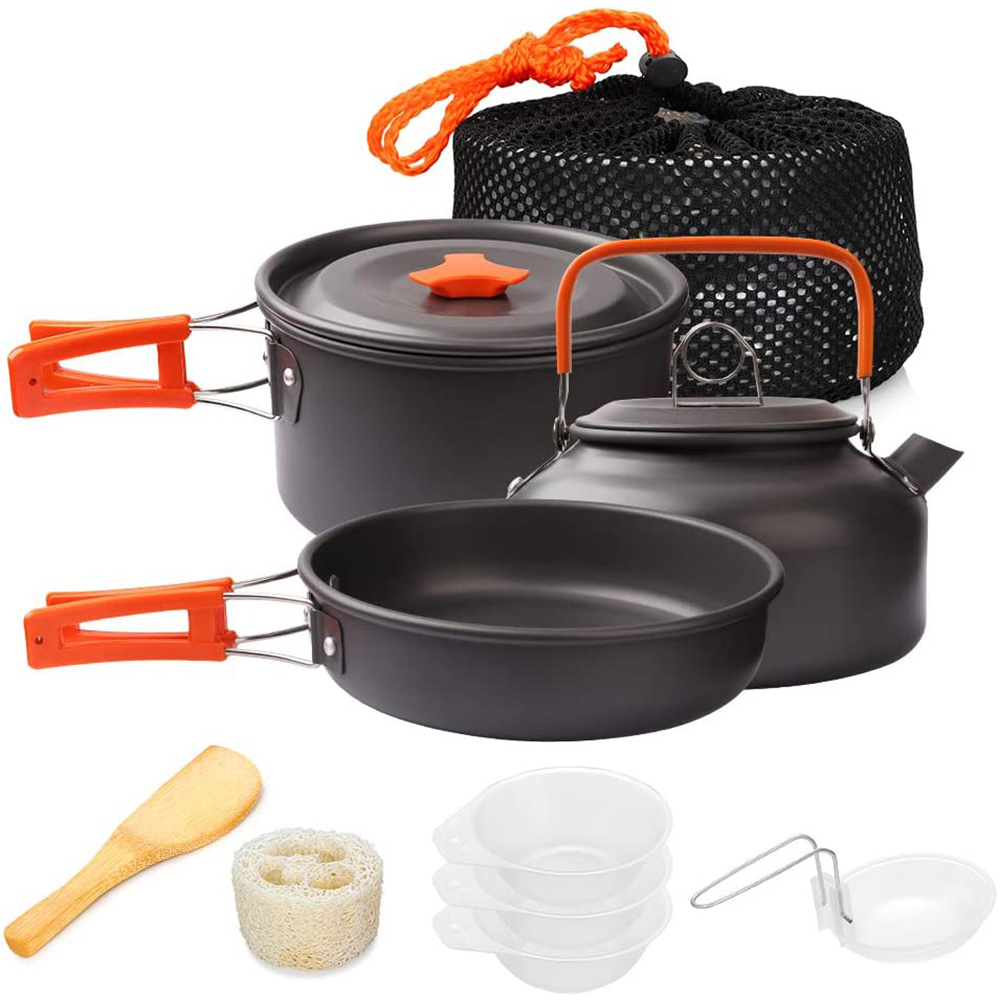 1pcs/1set Camping Cookware Kit - огляд і ціна Camping Cooking Set Stainless Steel