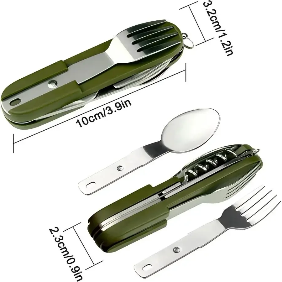 Camping Gear 5-in-1 Stainless  - огляд і ціна Camping Cooking Set Stainless Steel