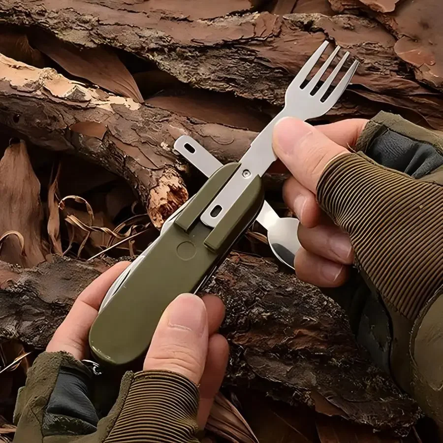 Camping Gear 5-in-1 Stainless  - огляд і ціна Camping Cooking Set Stainless Steel