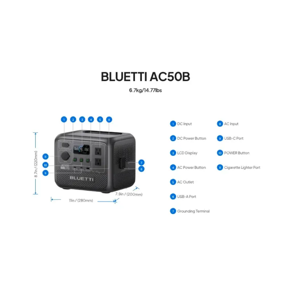 BLUETTI AC50B Portable Power S - огляд і ціна Camping Cooking Electric