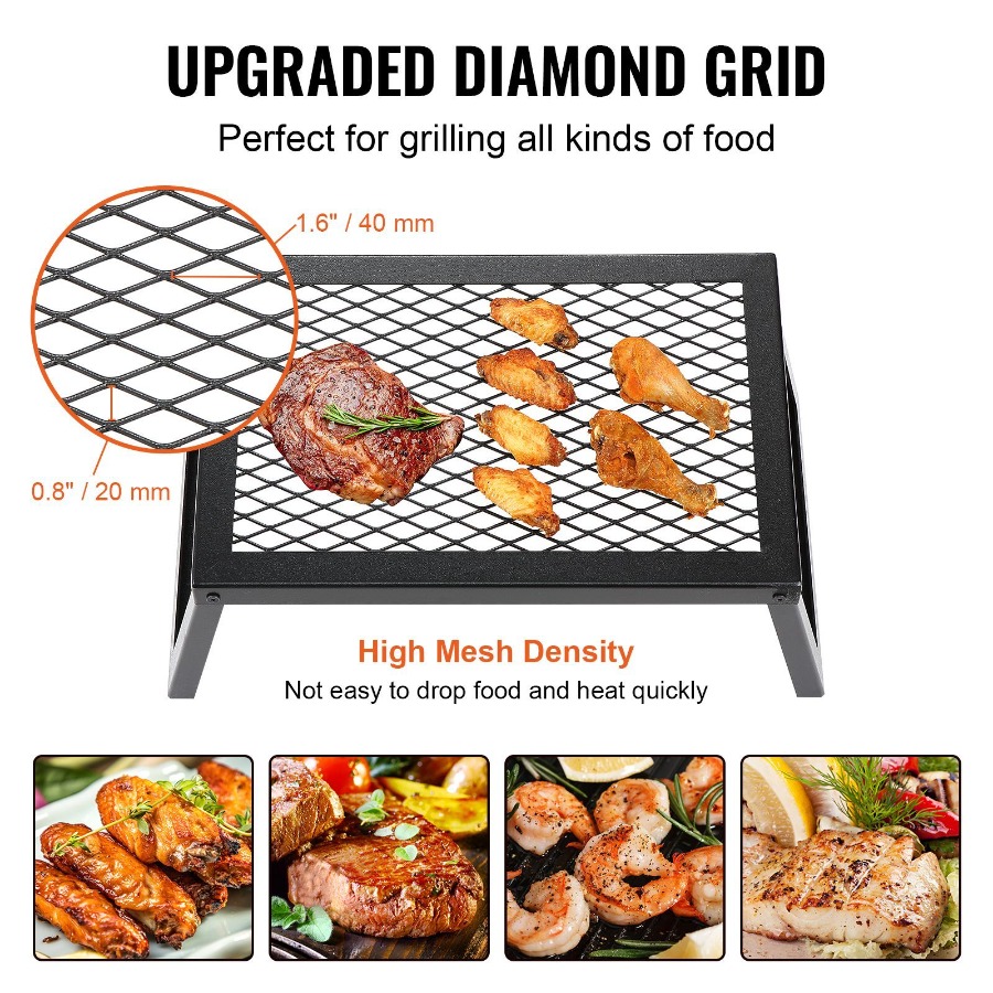 Folding Campfire Grill Heavy D - огляд і ціна Camping Cooking Over Fire