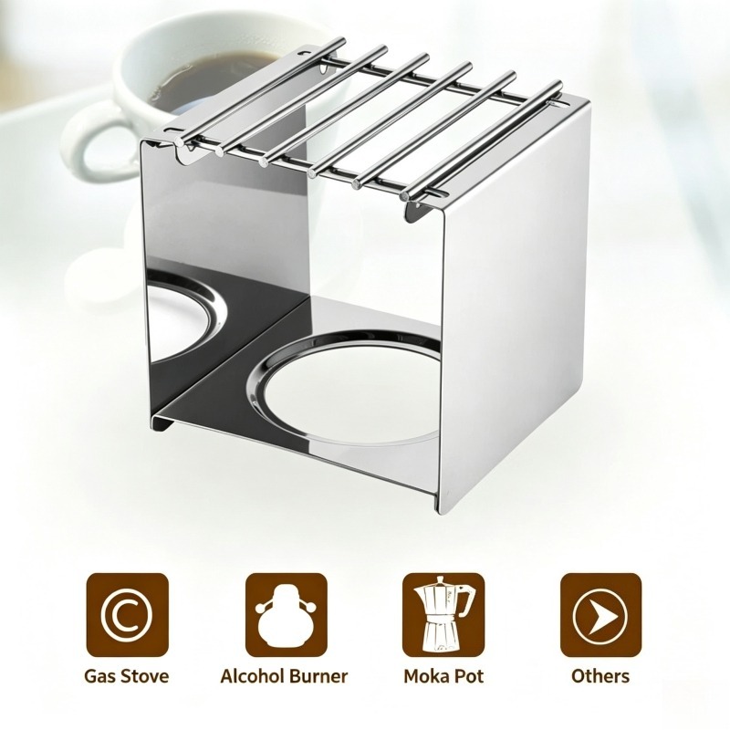 Stainless Steel Square Coffee  - огляд і ціна Camping Cooking Set Stainless Steel