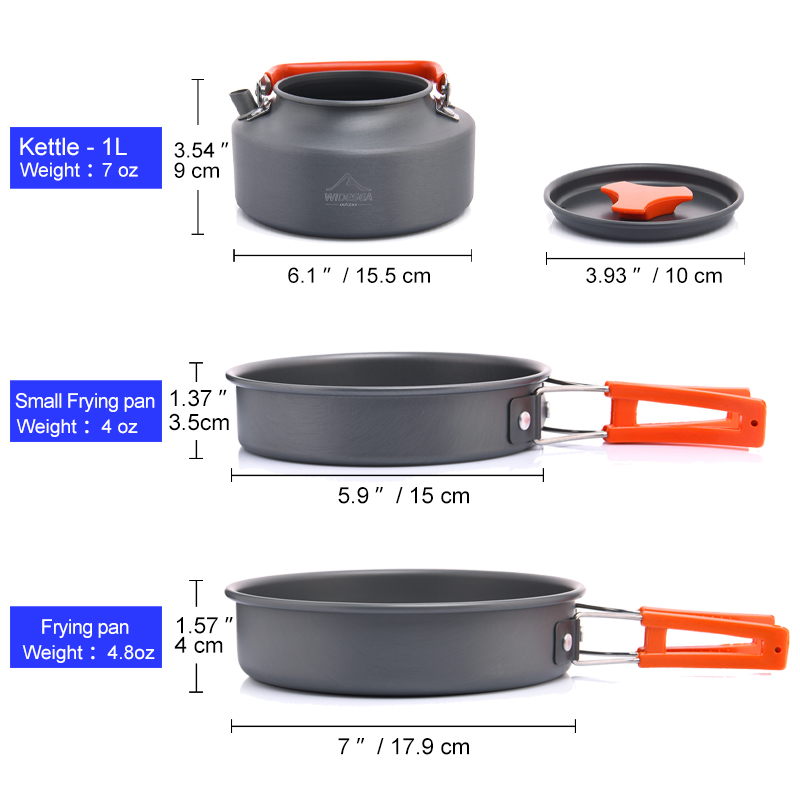 Widesea Camping Outdoor Cookwa - огляд і ціна Camping Cooking And Dining Set