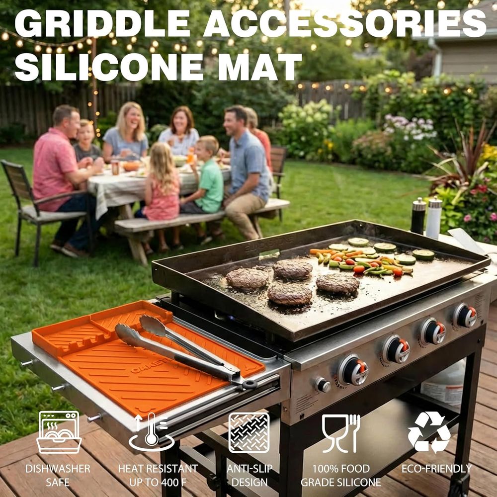 Silicone Grill Mats or Griddle - огляд і ціна Camping Cooking
