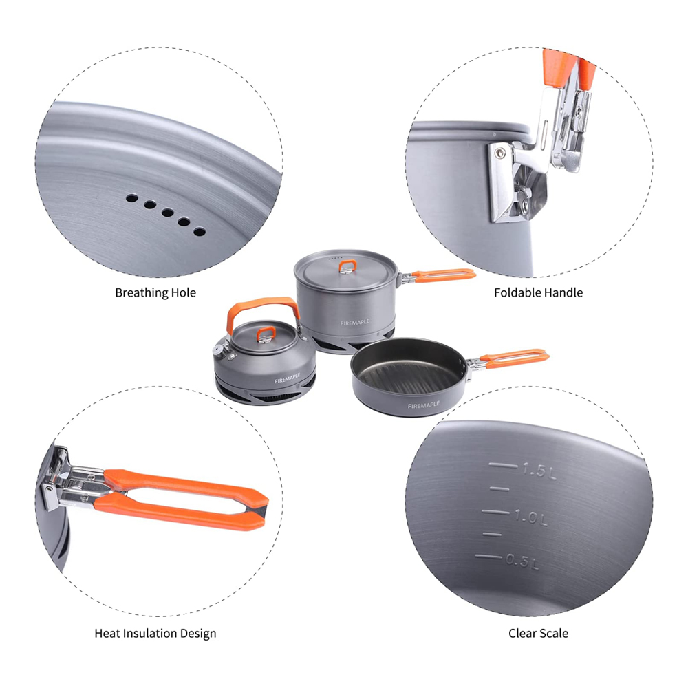 Fire Maple Camping Cookware Ut - огляд і ціна Camping Cooking Kettle
