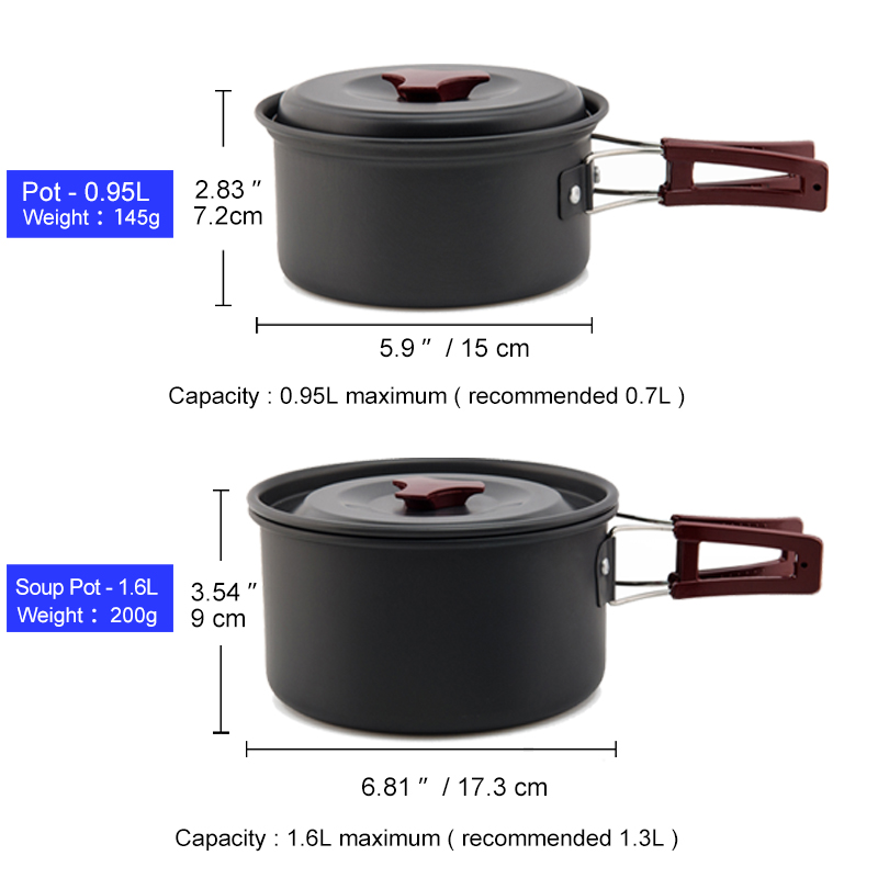Widesea Camping Cookware Set O - огляд і ціна Camping Cooking And Dining Set