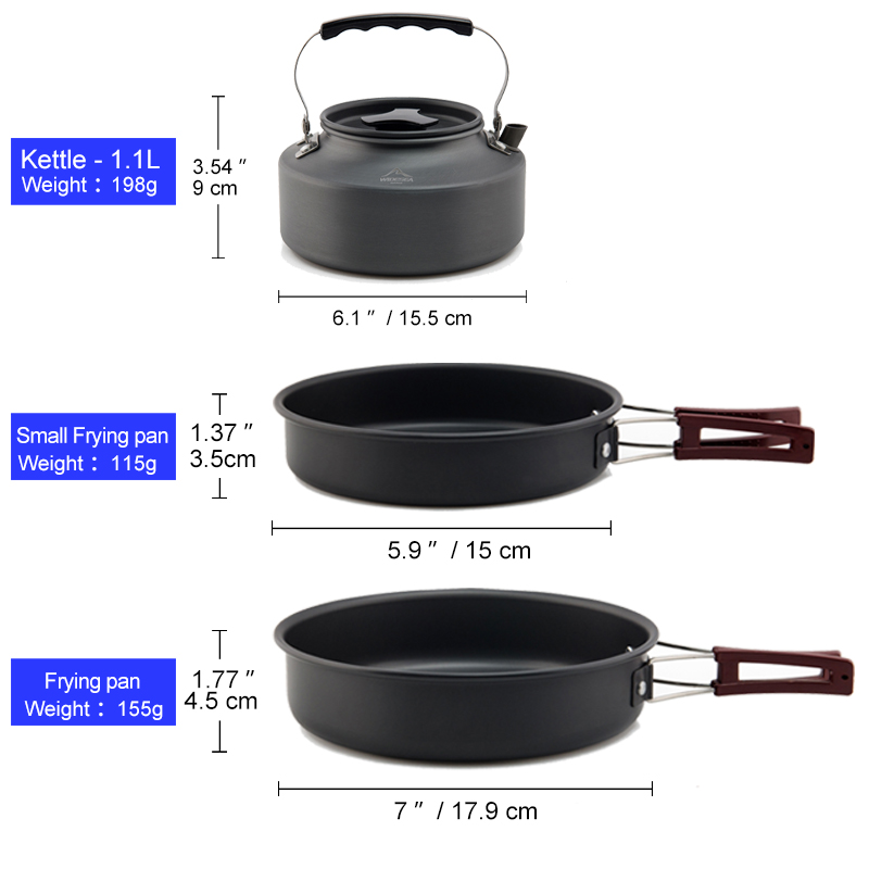 Widesea Camping Cookware Set O - огляд і ціна Camping Cooking And Dining Set