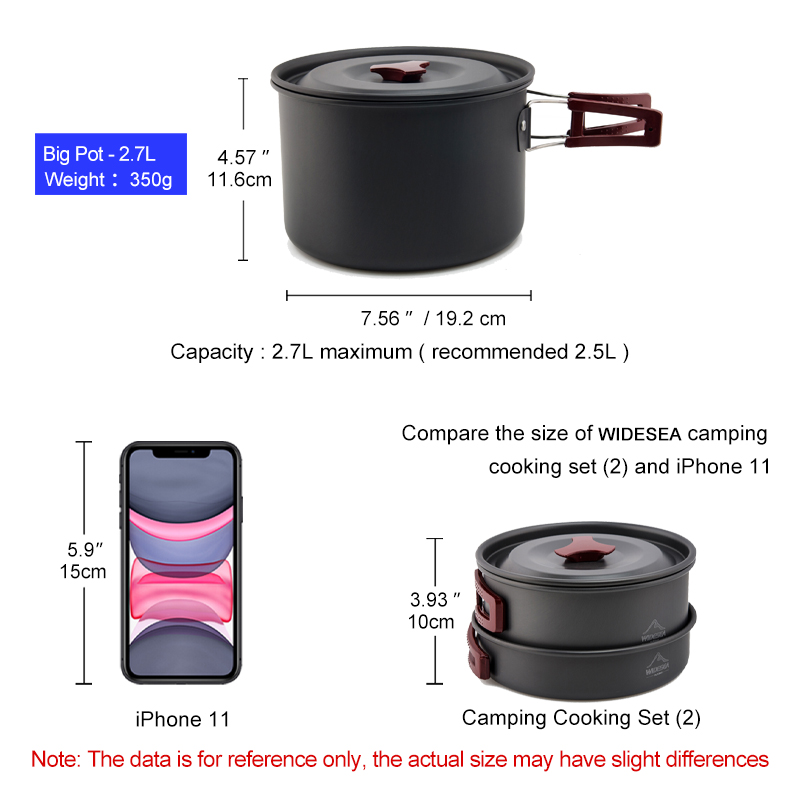 Widesea Camping Cookware Set O - огляд і ціна Camping Cooking And Dining Set