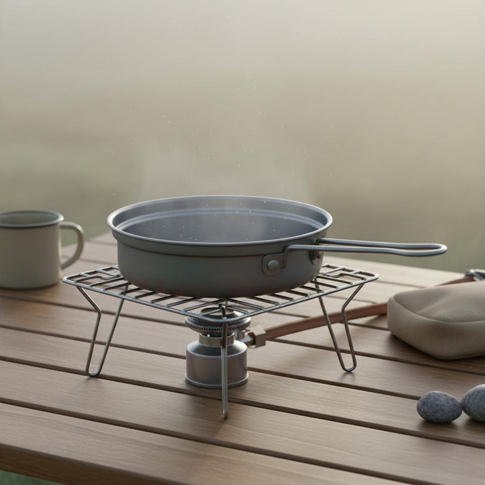 2 Pieces Metal Camping Cook Se - огляд і ціна Camping Cooking And Dining Set