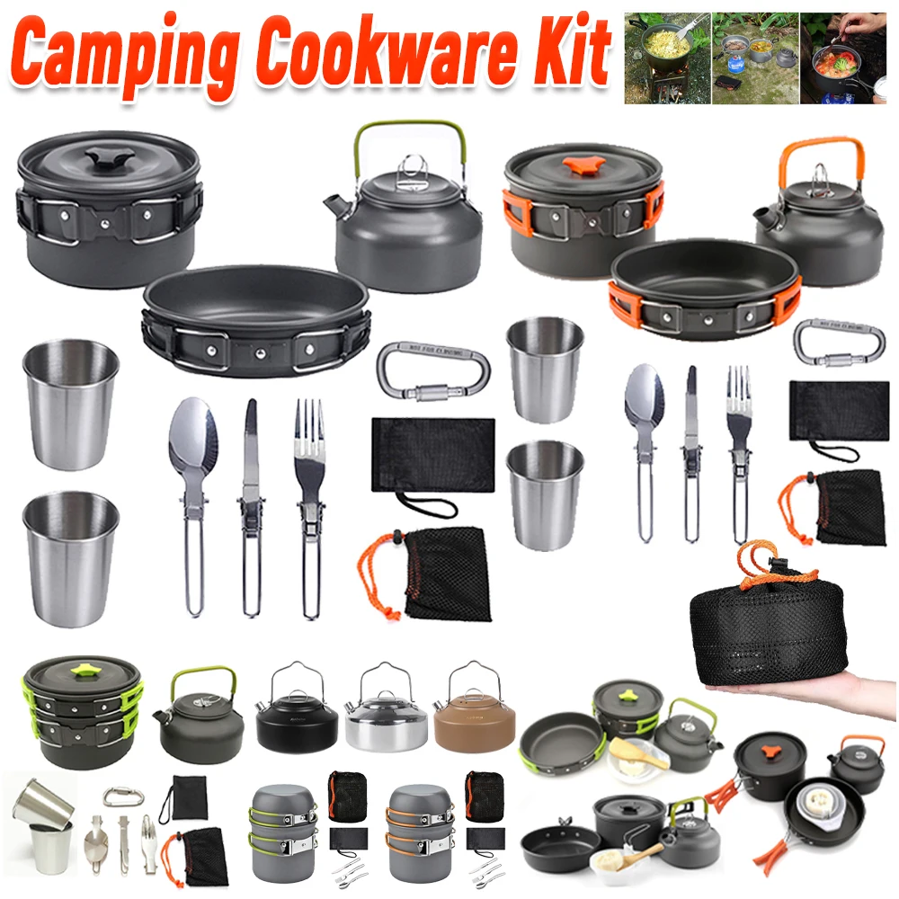 Camping Cookware Kit Kettle Po - огляд і ціна Camping Cooking Kettle