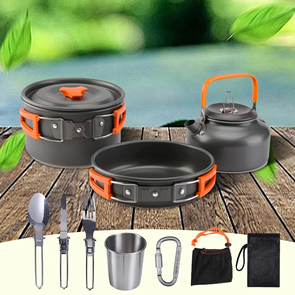 Camping Cookware Kit Kettle Po - огляд і ціна Camping Cooking Kettle