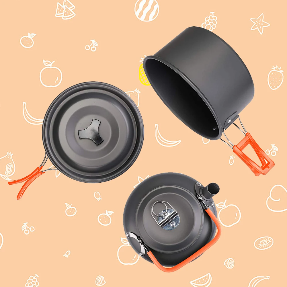 Camping Cookware Kit Kettle Po - огляд і ціна Camping Cooking Kettle