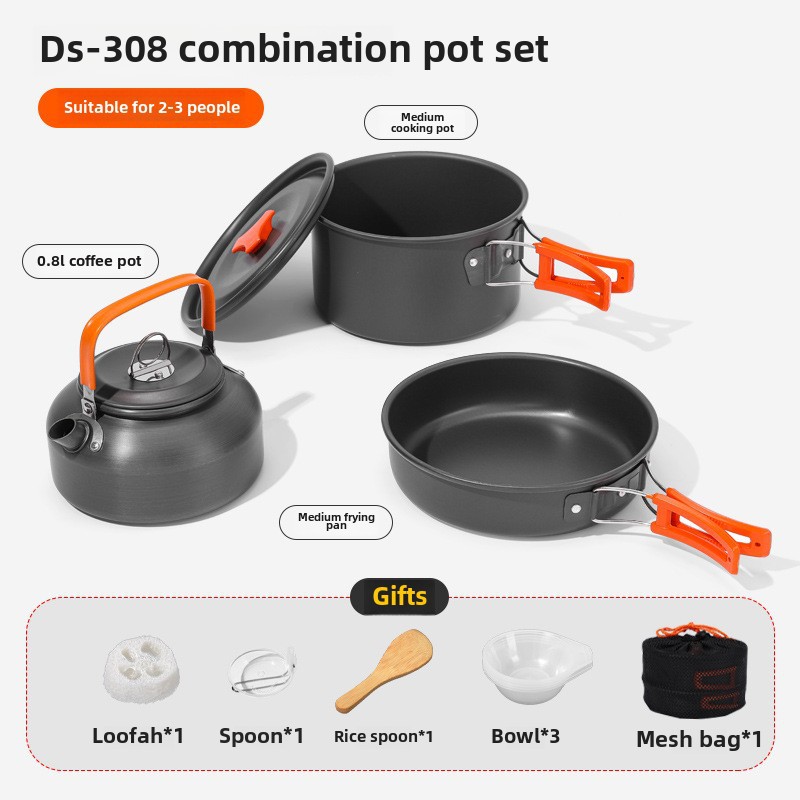 Outdoor Camping Cookware Set f - огляд і ціна Camping Cooking Set 2 Person