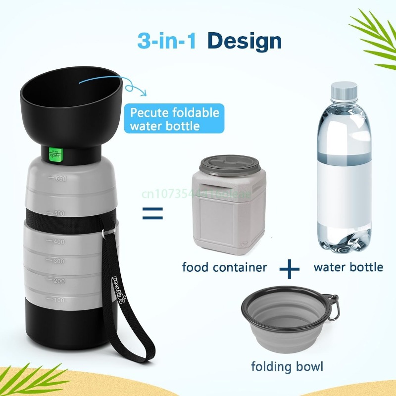 650ML Dog Water Bottle with 15 - огляд і ціна Camping Cooking Food